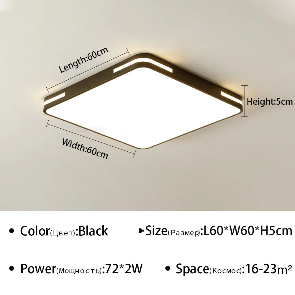 plafonnier led ultra mince design moderne pour intérieur