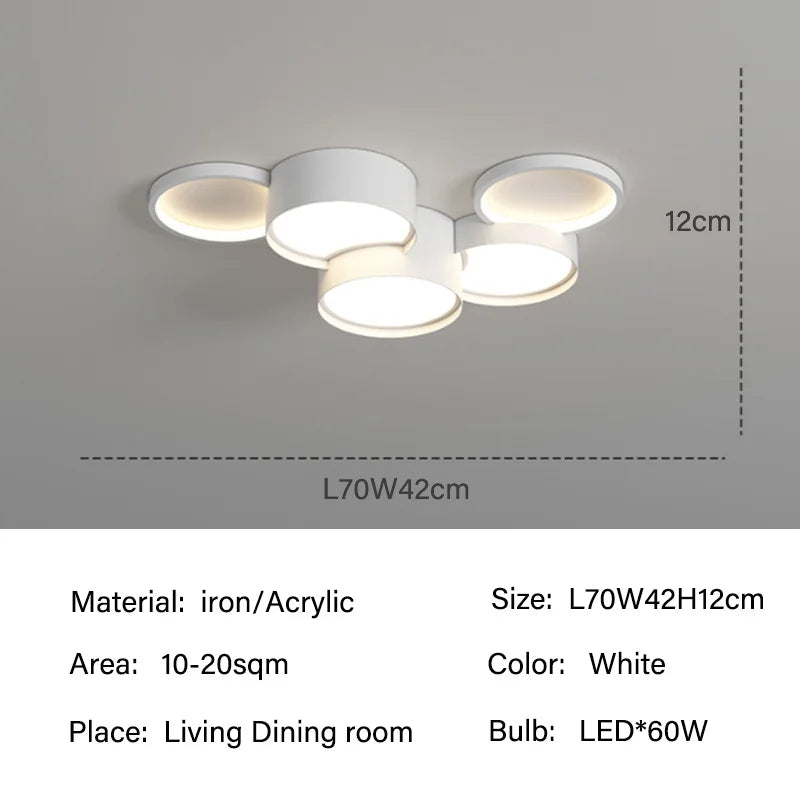 lustre moderne à leds pour un éclairage intérieur élégant
