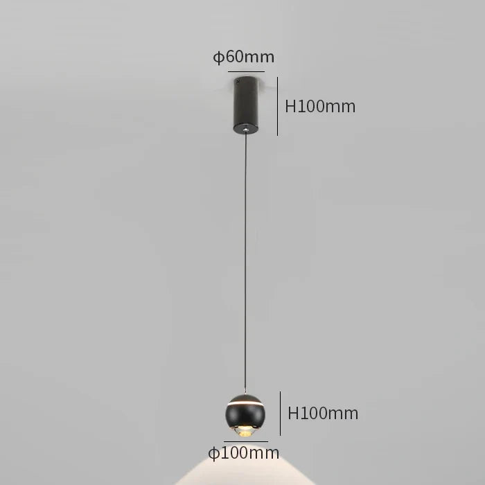 suspension moderne en forme de boule pour intérieur créatif