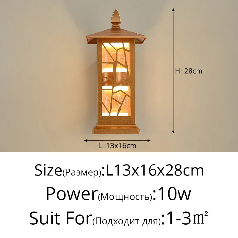 applique murale extérieures étanches minimalistes pour jardin