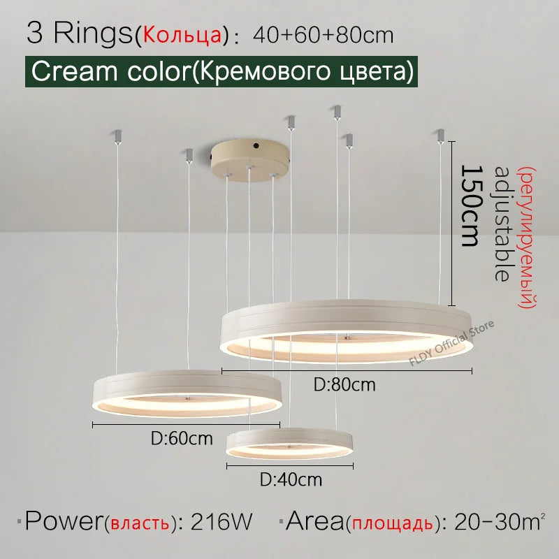 lustre moderne nordique éclairage suspension lampe ronde plafonnier