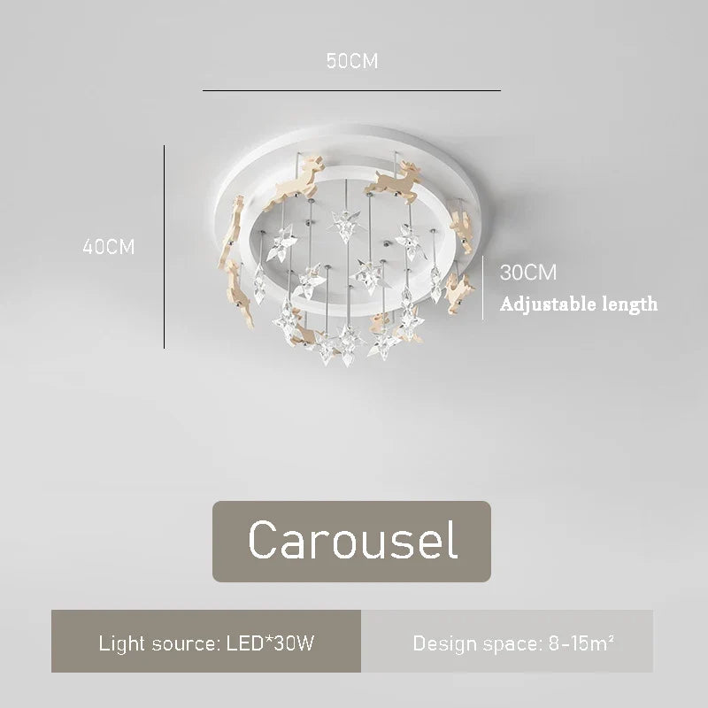 plafonnier étoile à LED pour chambre enfant princesse garçon fille