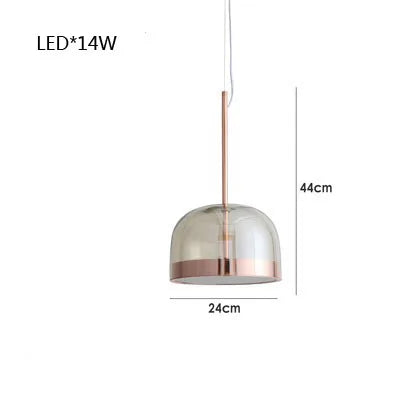 lampes de table nordiques en verre coloré pour intérieur élégant