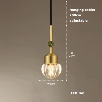 suspension luminaire cuir led verre lustre