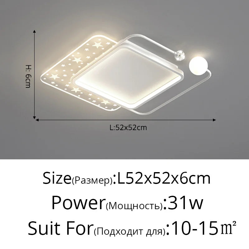 plafonnier led doré style nordique créatif pour toute la maison