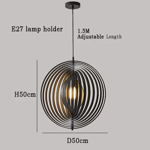 suspension en bois design nordique pour restaurant