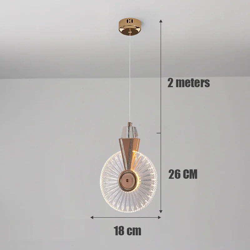 suspension led design pour intérieur de salon
