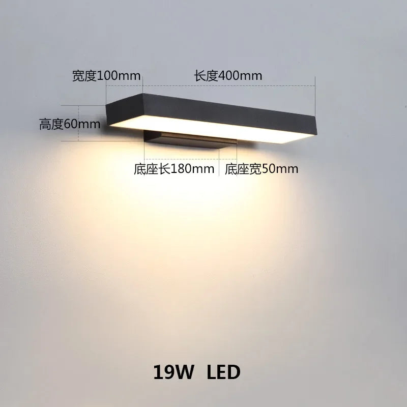 Outdoor Sensing Wall Lamp, Outdoor Waterproof Wall, Villa Courtyard Waterproof, Entrance Door Human Body Sensing Lamp