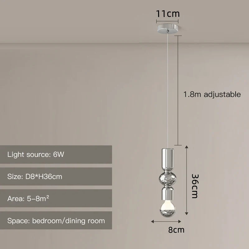 suspension nordique led moderne pour décoration intérieure élégante