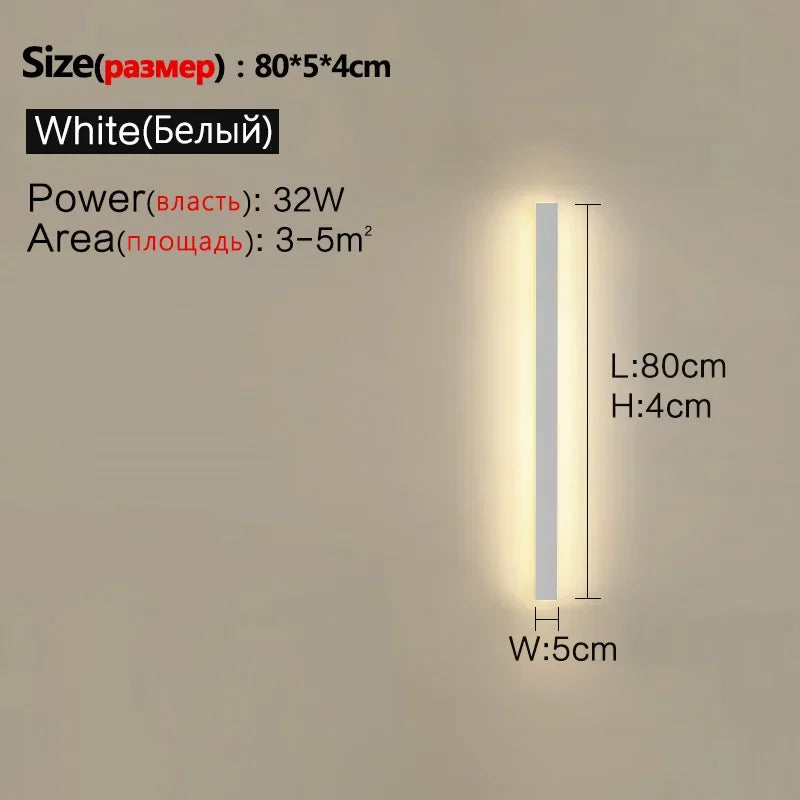 applique murale extérieure à led étanche pour éclairage décoratif