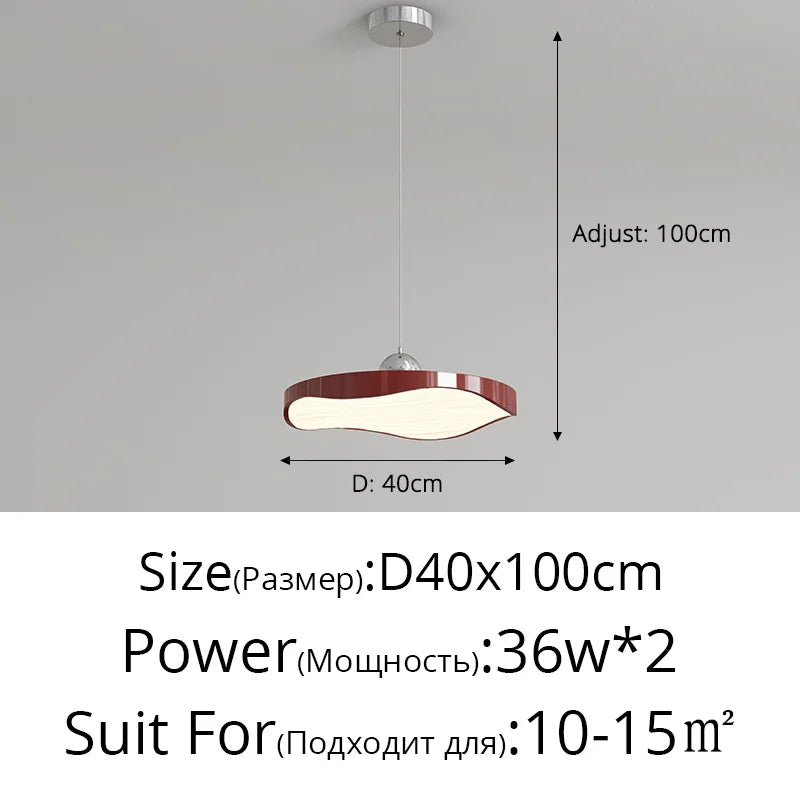 lustre rond moderne minimaliste protection des yeux