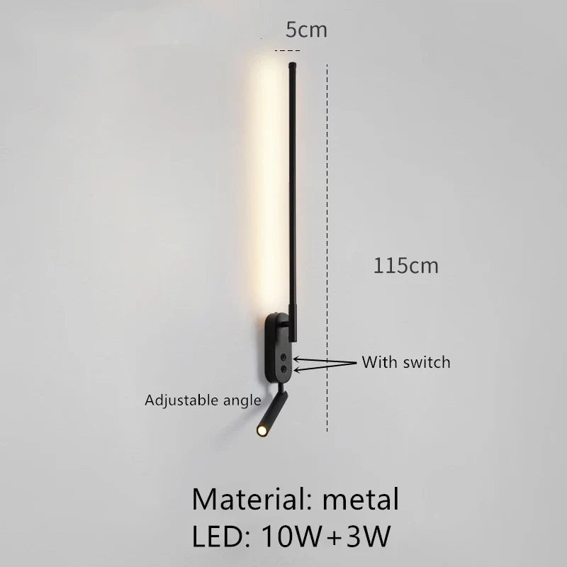 applique murale led minimaliste angle réglable 3000k