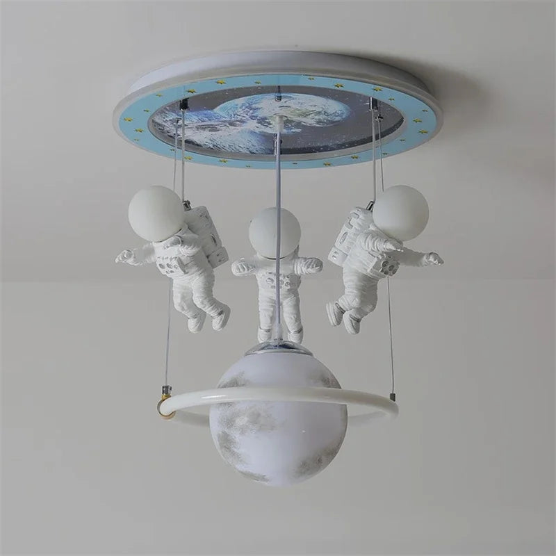 plafonnier led nordique astronaute idéal pour décoration intérieure
