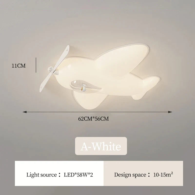 plafonnier avion mignon pour chambre d'enfant moderne et minimaliste