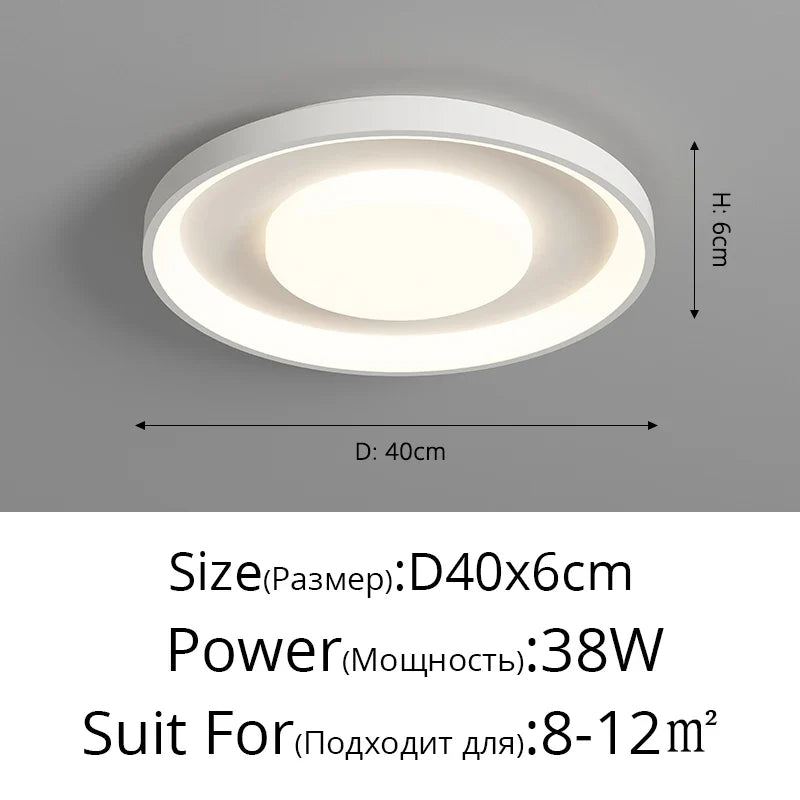 lustre led minimaliste moderne avec protection des yeux anti-bleue