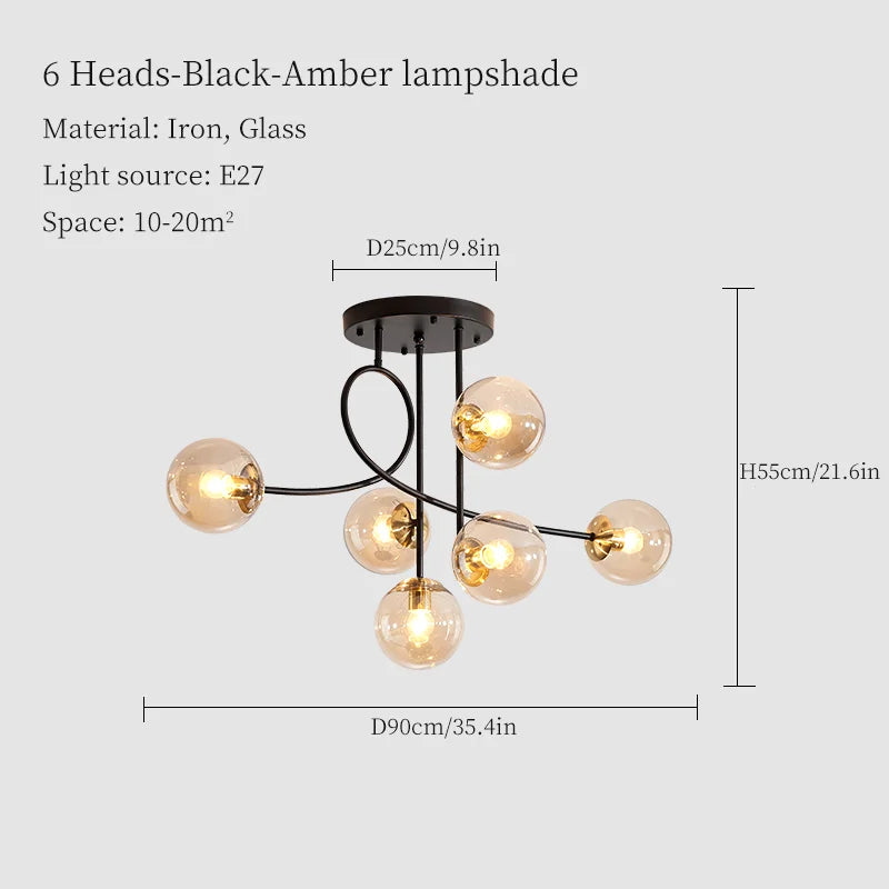 suspension luxe led pour décoration intérieure élégante