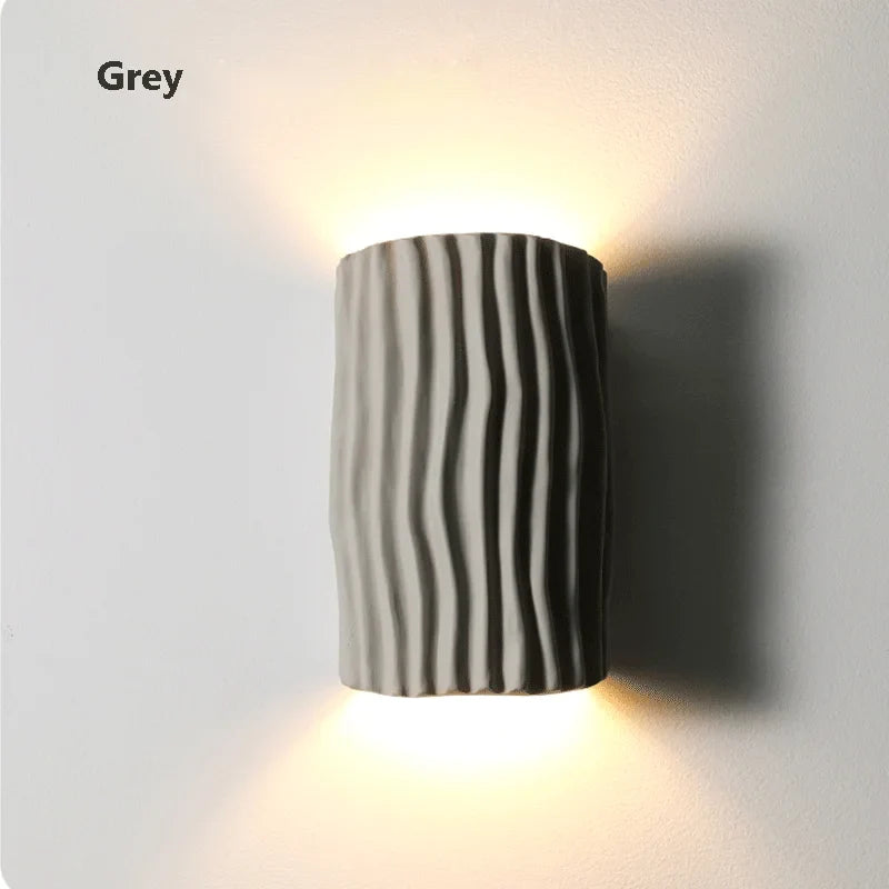 lampe d'ambiance artistique grille nordique en résine led rétro