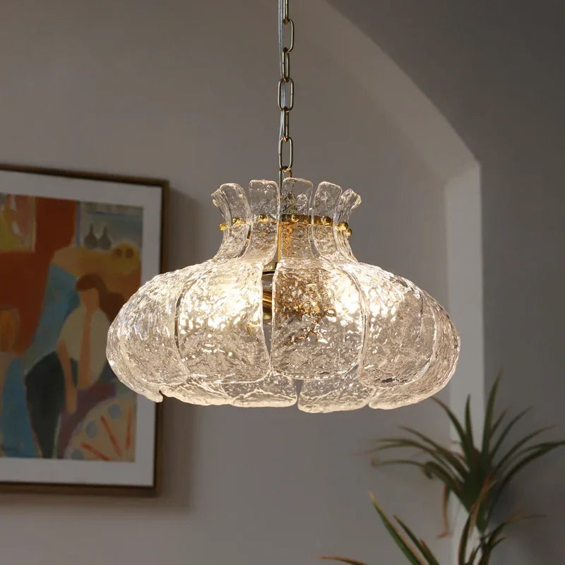 lustre rétro en verre style américain pour décoration intérieure