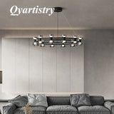 lustre led postmoderne boule suspension luminaire en verre