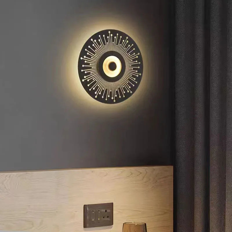 applique murale led ronde art déco pour ambiance chaleureuse