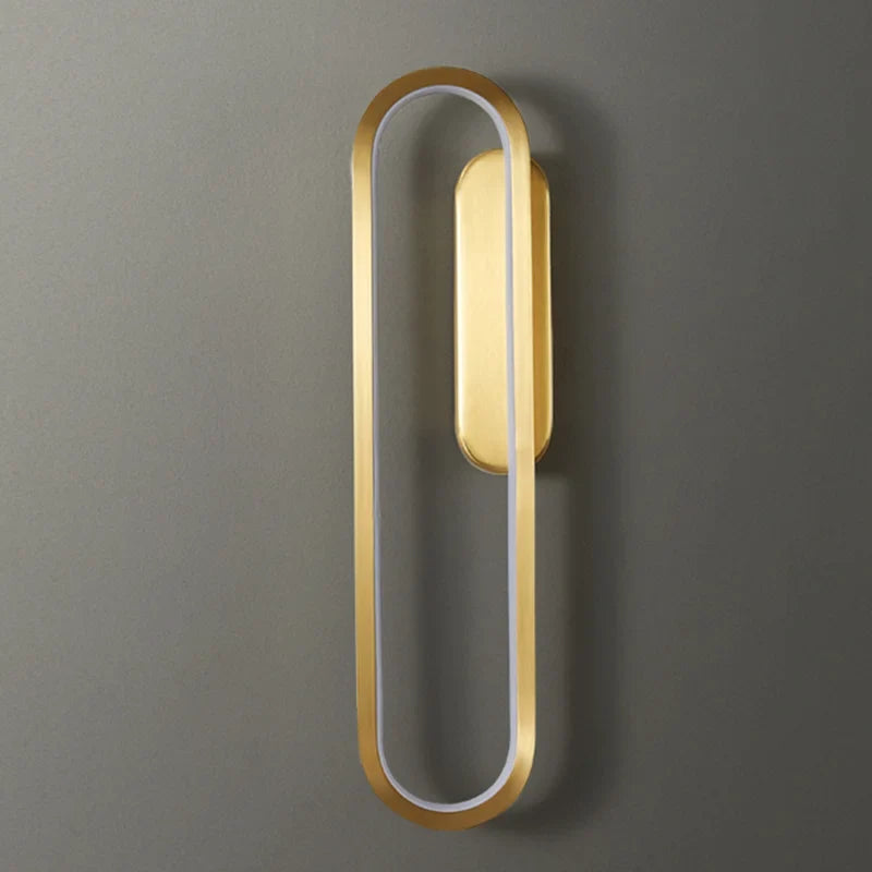 applique murale nordique moderne en cuivre pour intérieur lumineux