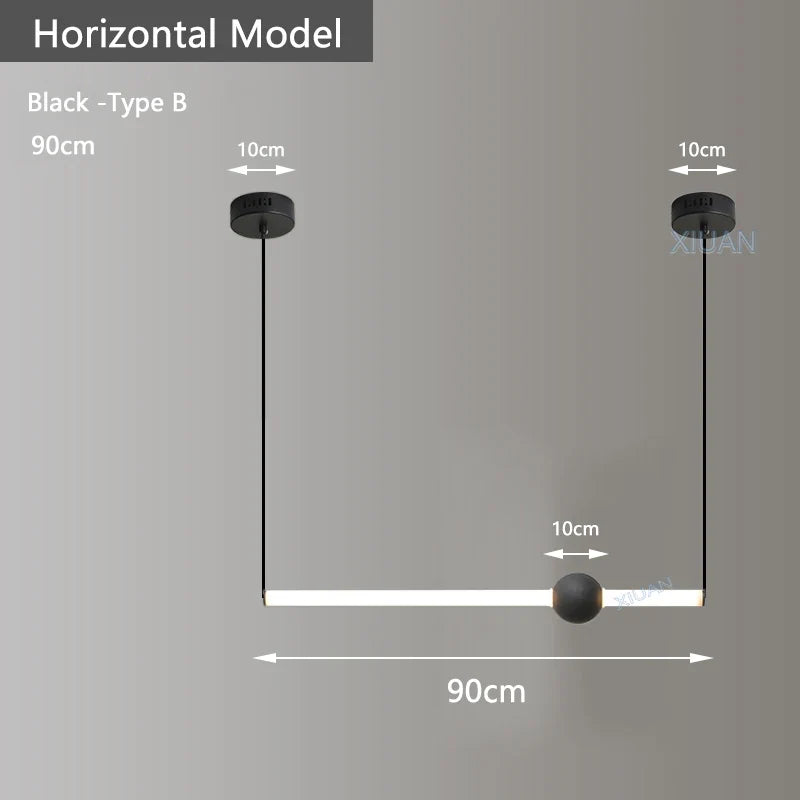 suspension horizontales modernes pour table à manger