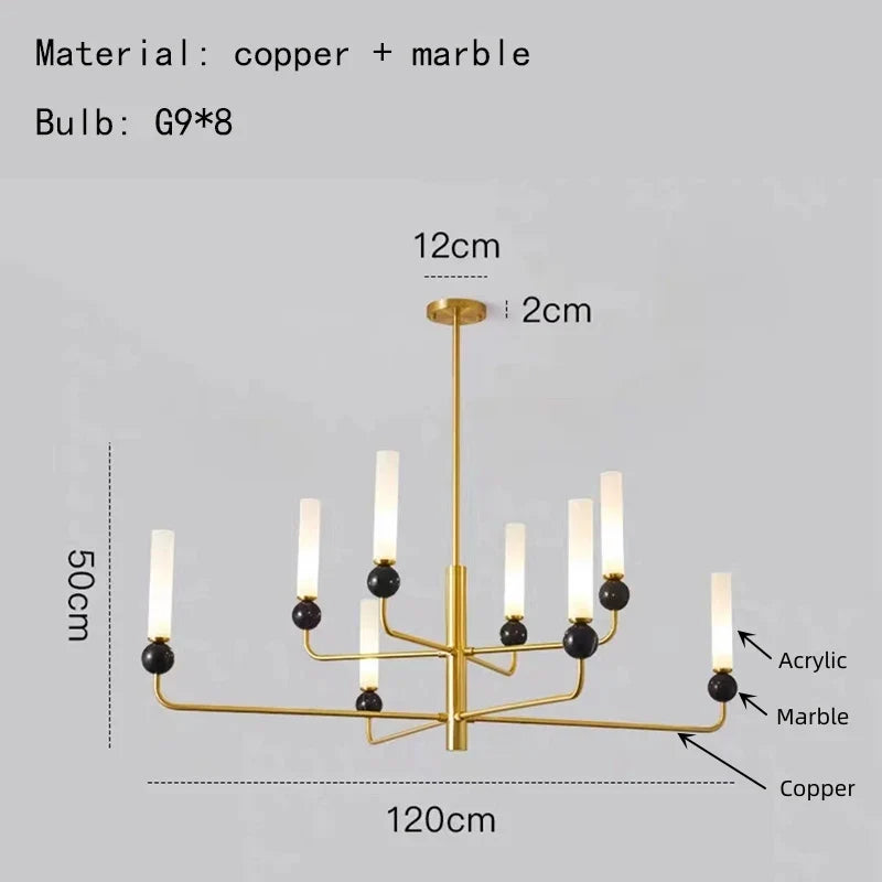 Suspension en marbre naturel