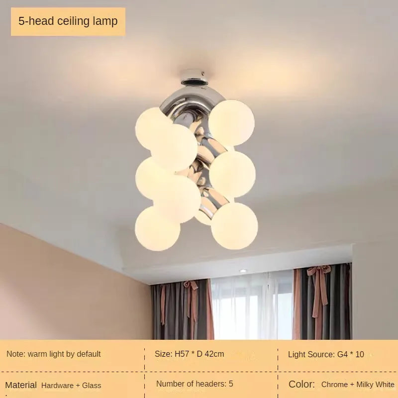 lustre minimaliste rétro créatif style grape pour intérieur