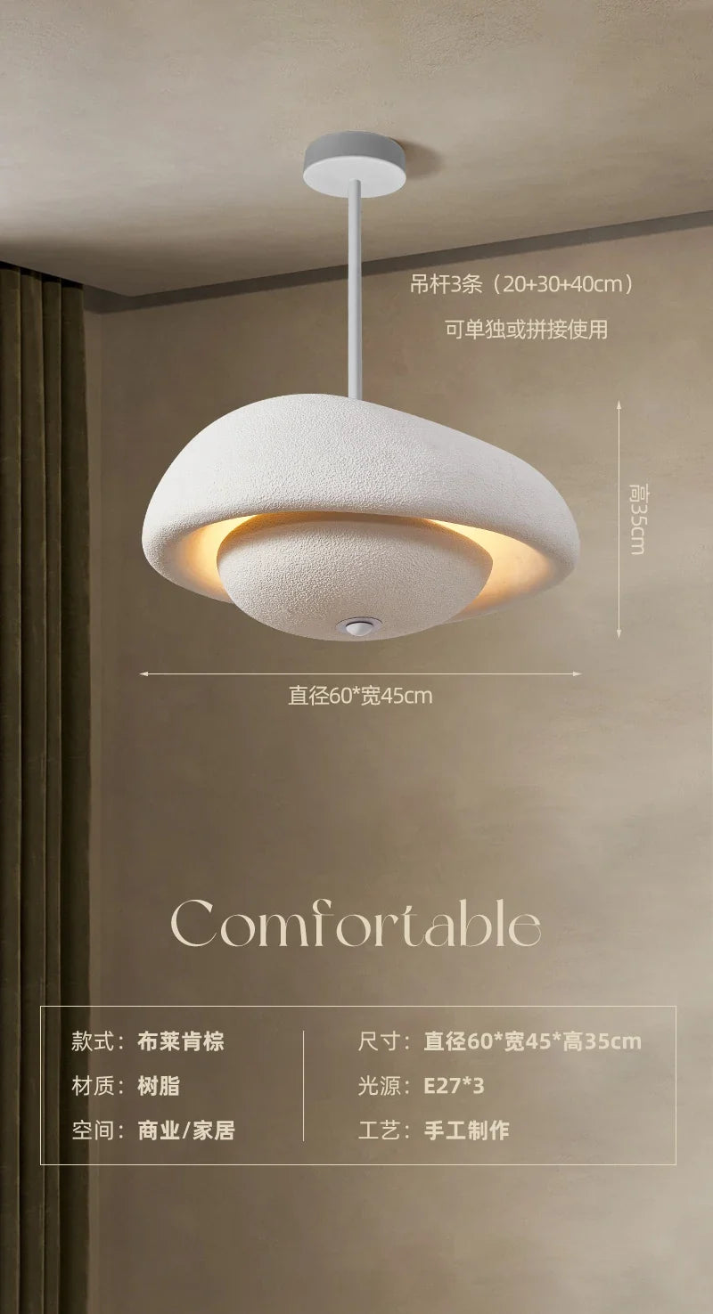lustre moderne wabi-sabi pour restaurant et bar décoratif