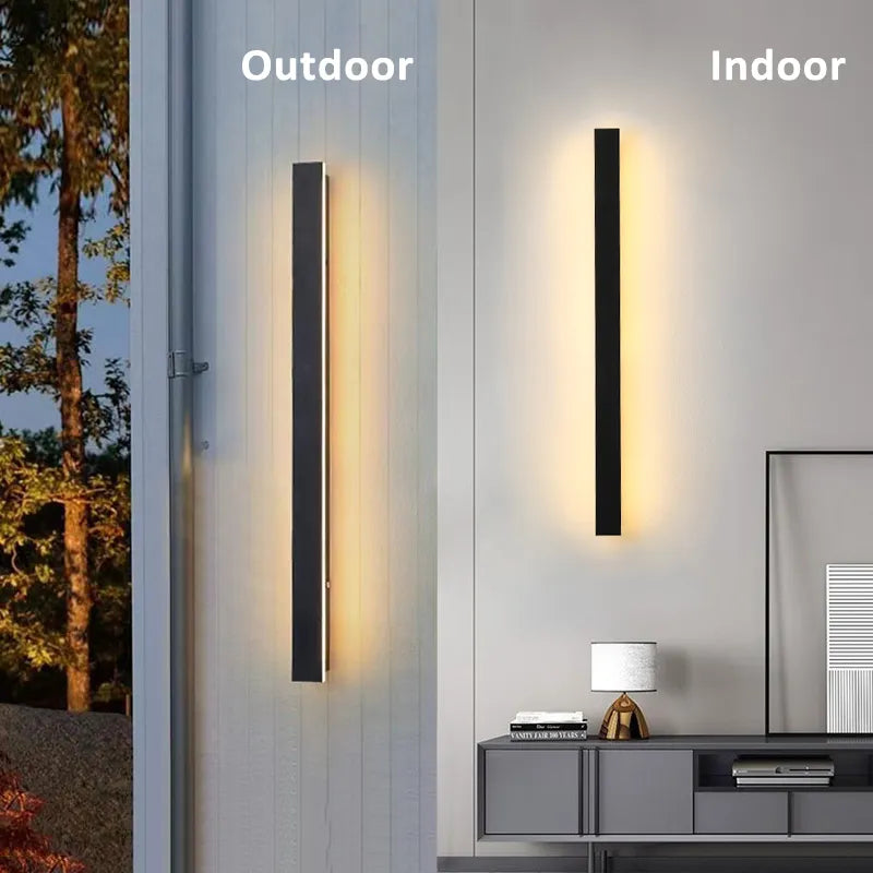 Applique murale led extérieure étanche longue bande moderne