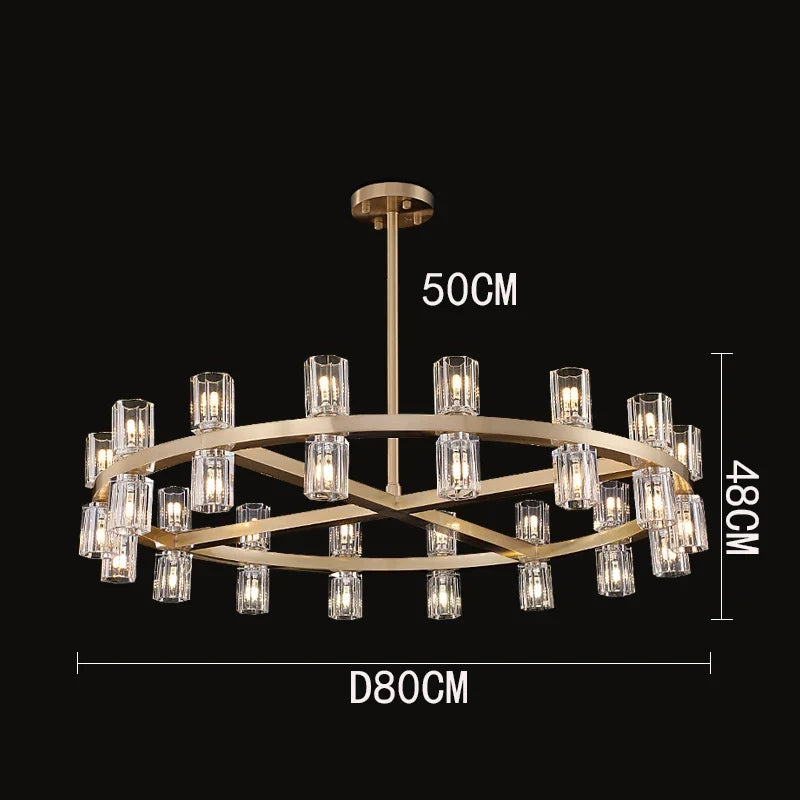 home decorationPendant lights, luxury crystal living room chandelier, dining room Pendant lamp, ceiling light, indoor lighting