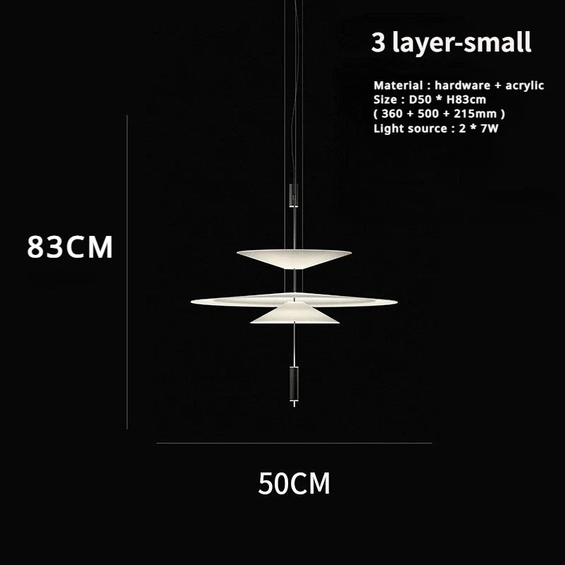 sandyha lustre style soucoupe volante led moderne décoration intérieure