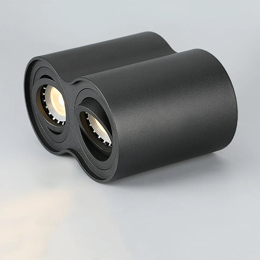 plafonnier led rond avec ampoule remplaçable et angle réglable
