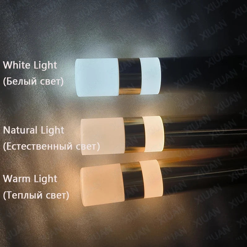 suspension LED en or art moderne long câble