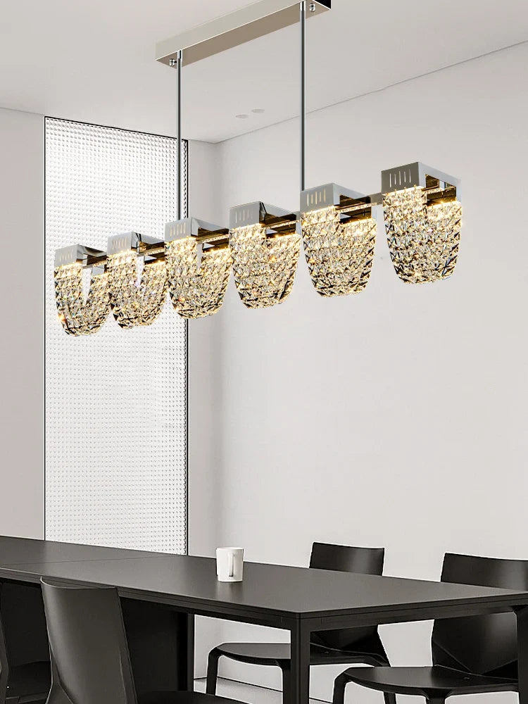 suspension en cristal de luxe pour décoration intérieure moderne