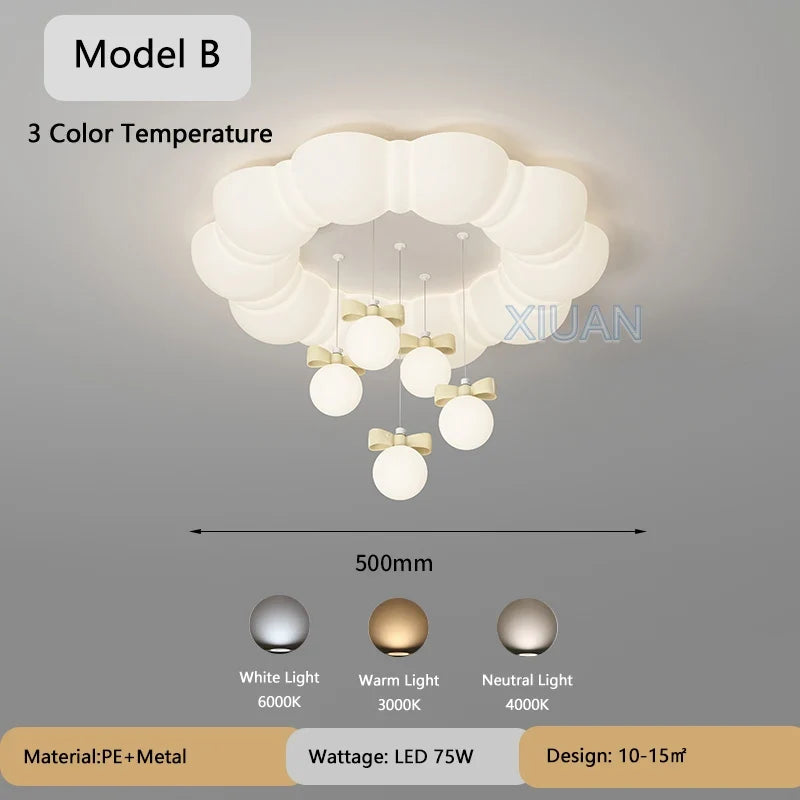 lustre suspendu créatif à bulles led pour enfants maternelle