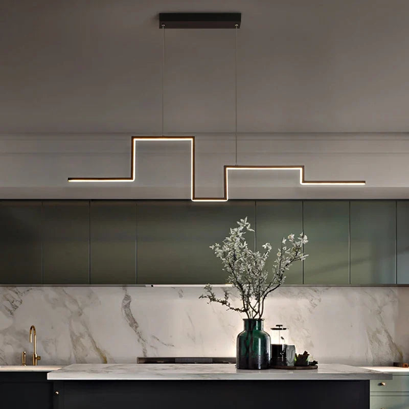 suspension led moderne design artistique pour intérieur