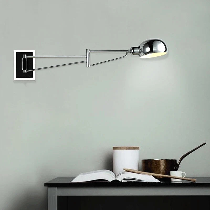 applique murale led moderne pliable et rétractable avec interrupteur