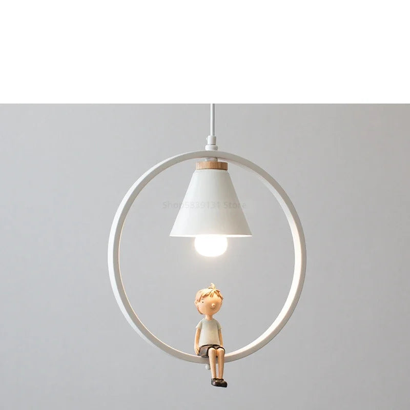 suspension modernes nordiques avec suspension oiseau led