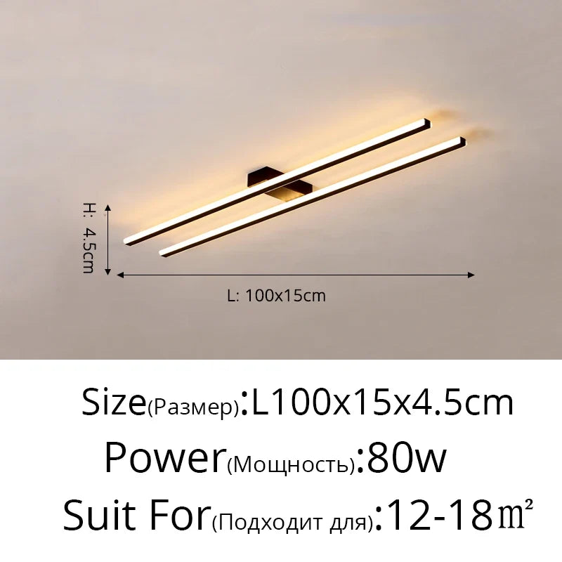 lustre led moderne avec gradation à distance pour intérieur