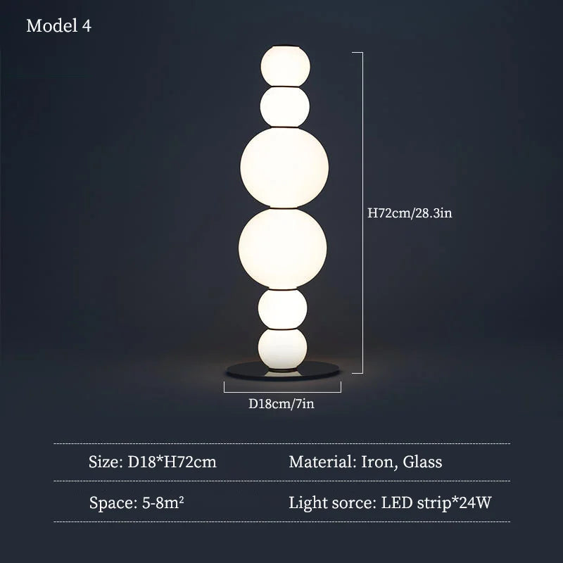 lampadaire en verre design éclairage moderne pour intérieur décoratif