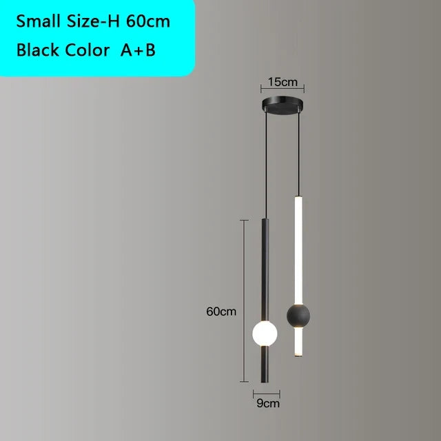 suspension led moderne pour éclairage intérieur créatif