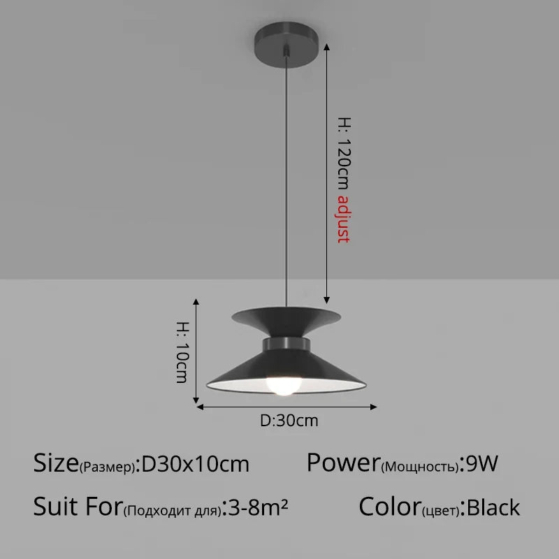 lustre de bar créatif nordique suspension longue ligne