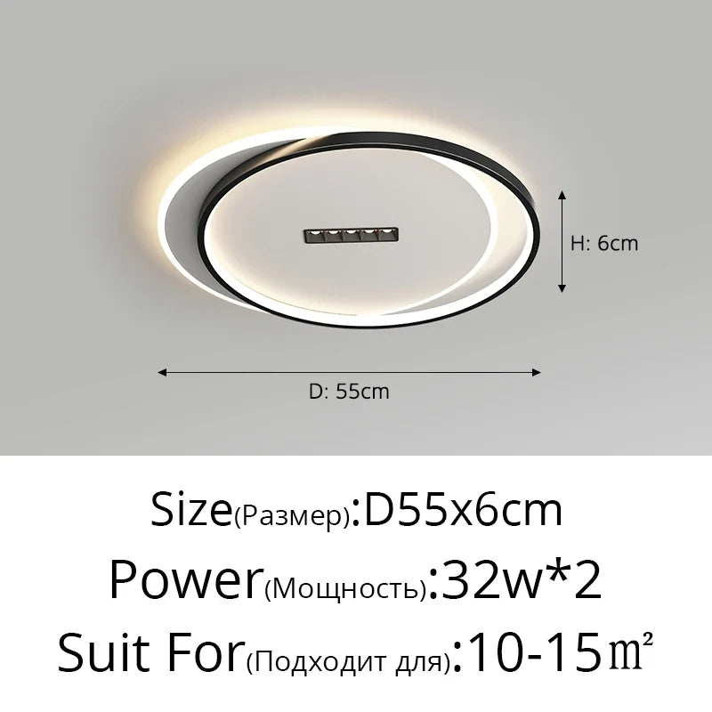 lustre led avec projecteur pour éclairage intérieur