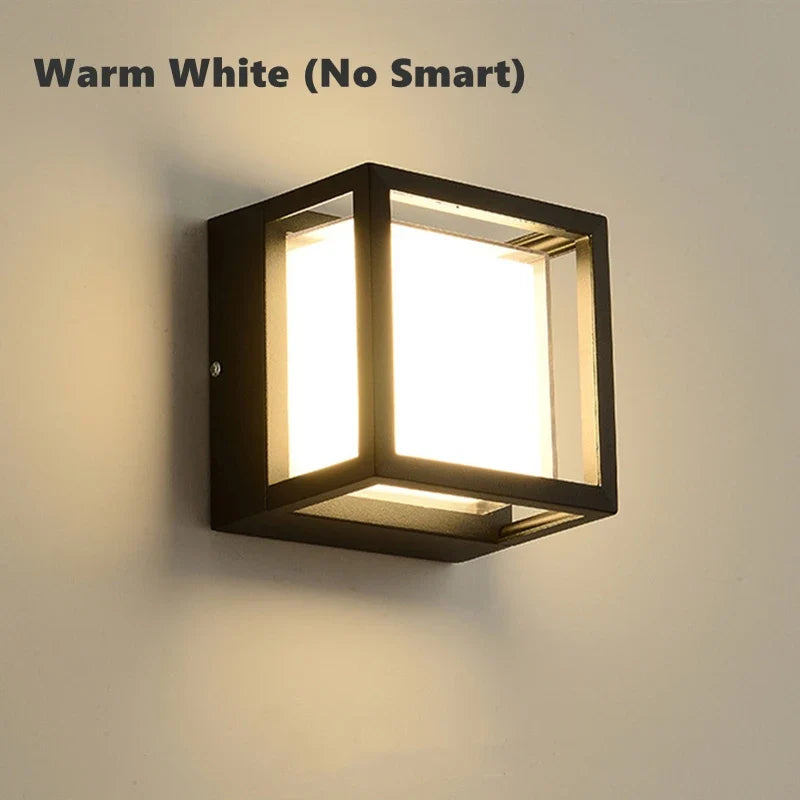 applique murale led intelligente extérieure connectée étanche pour jardin