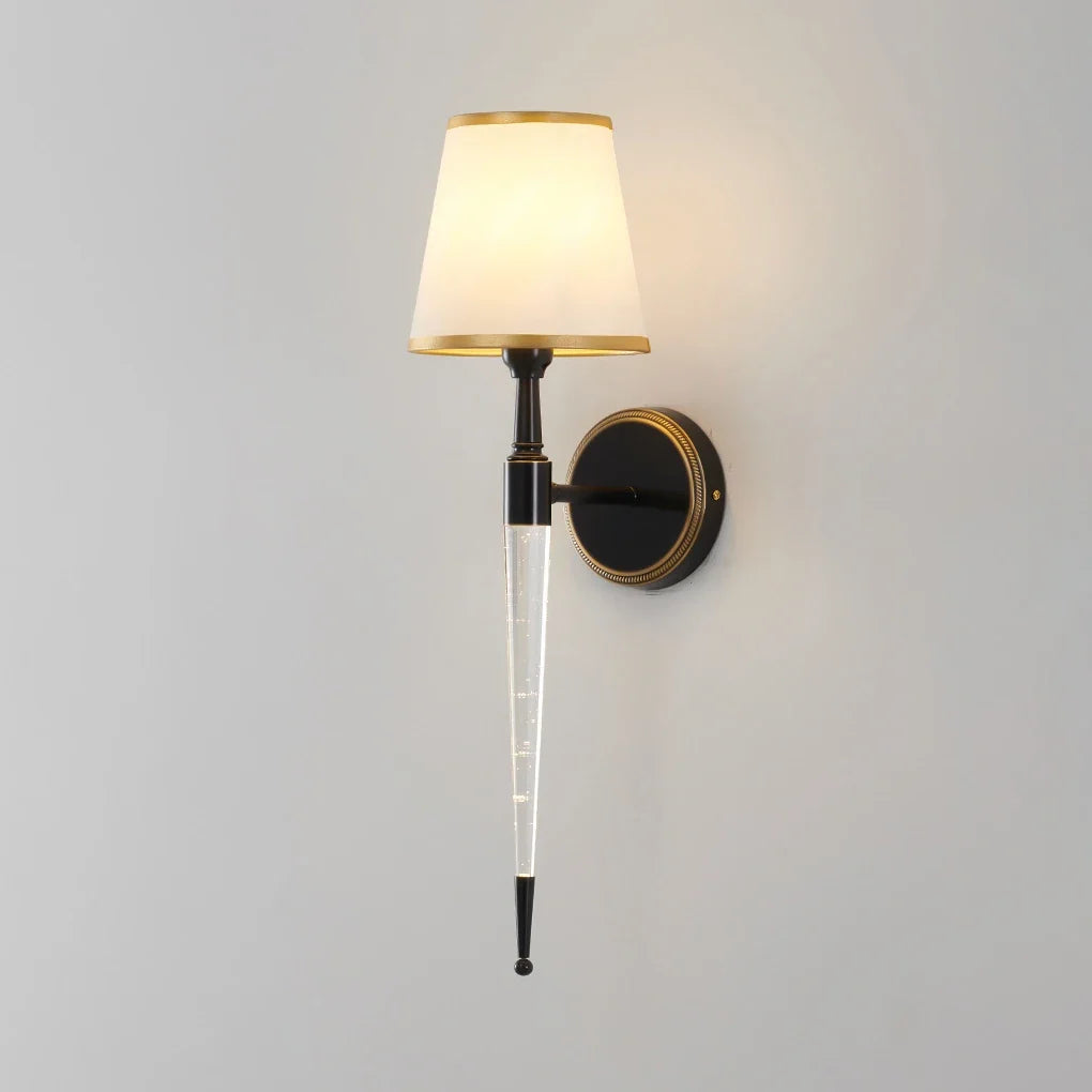 Applique américaine rétro lumière simple lampes en cristal lampe de chevet classique salon décor allée lumières TV fond applique murale