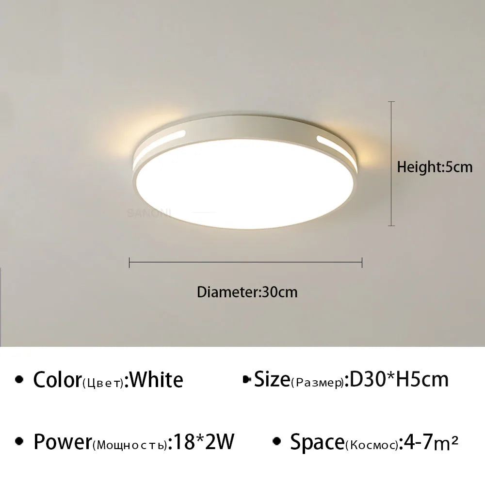 plafonnier led ultra mince design moderne pour intérieur