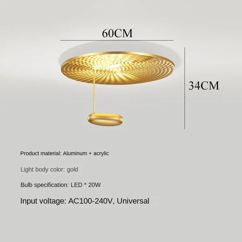 lustre italien moderne minimaliste créatif réflexion diffuse haricot lumière