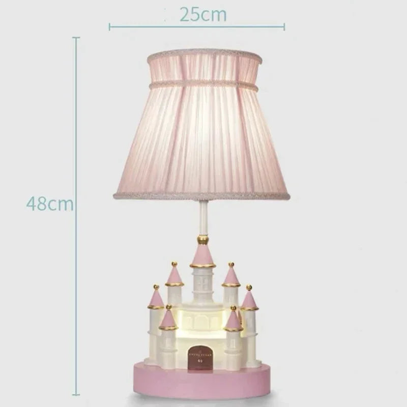 lampe de table moderne château princesse pour chambre enfant