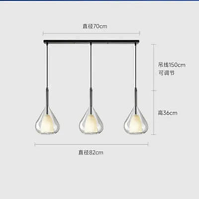 lustre design italien moderne minimaliste en verre
